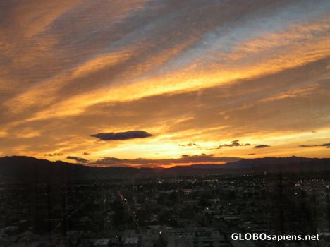 Postcard Las Vegas sunrise from my hotel room