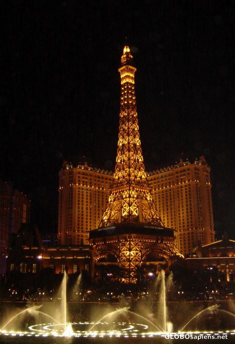 Postcard Bellagio fountains