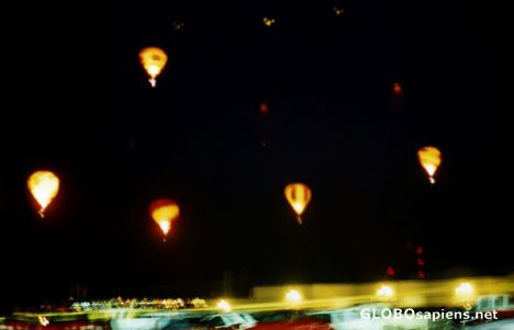 Postcard Albuquerque Balloon Fiesta Dawn Patrol