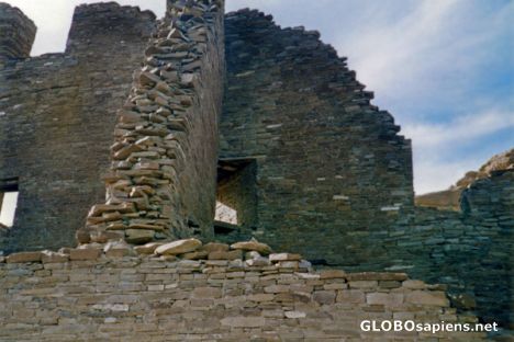 Postcard Pueblo Bonito Walls