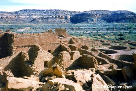 Postcard Pueblo Bonito, New Mexico