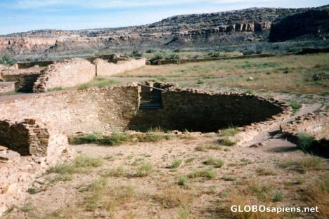 Postcard Pueblo Bonito Kiva