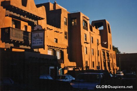 Postcard Santa Fe La Fonda Hotel