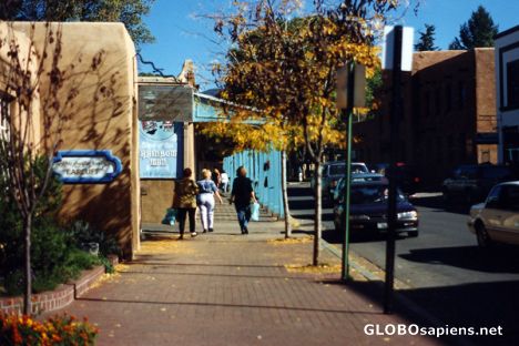 Postcard The old part of Santa Fe