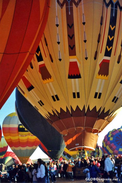 Postcard Walk Among the Ballons