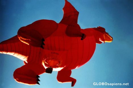 Postcard The Dragon passes overhead.