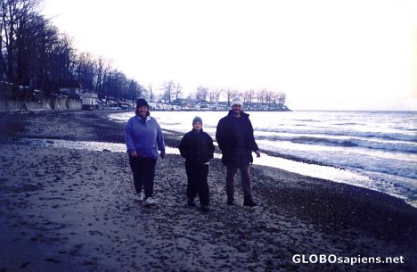 Postcard Walk Along Lake Erie