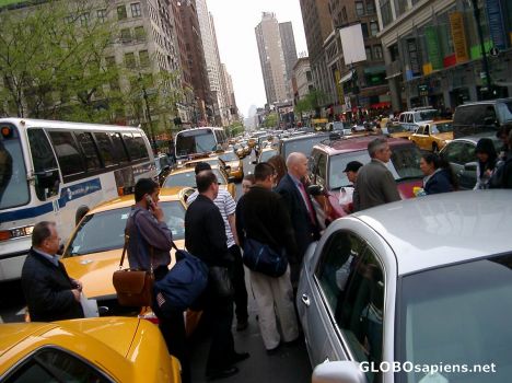 Postcard Rush hour