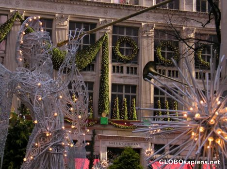 Postcard Christmas Angels on 5th Avenue 2003