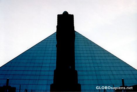 Postcard The Pyramid at Memphis, Tennessee.