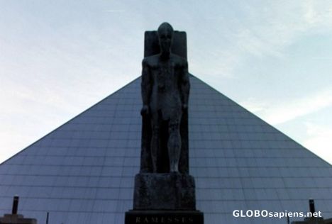 Postcard The Pyramid at Memphis, Tennessee.