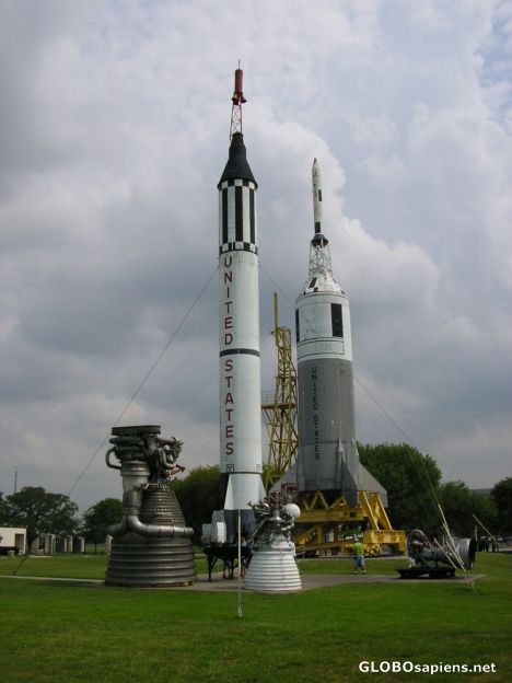 Postcard Space Center 1o8 Rocket Park