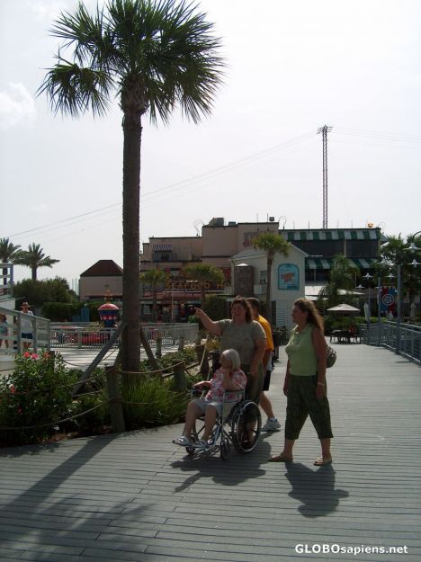 Postcard Boardwalk 1o7 Takin Granny
