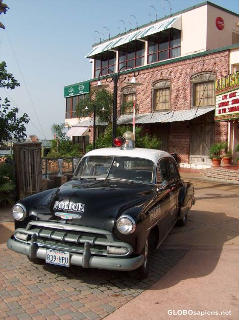 Postcard Boardwalk 0o7 Old Police Car