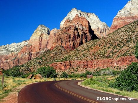 Postcard Zion Canyon