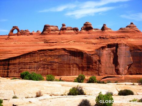 Postcard Delicate Arch and Forms