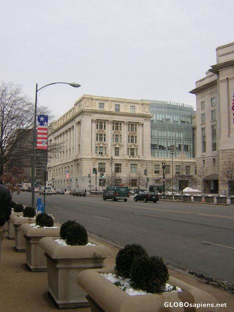 Postcard Typical D.C. Street.