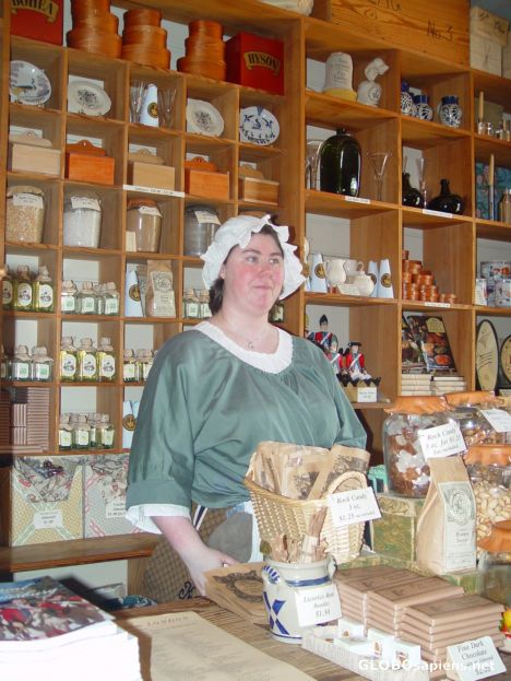Postcard A Shop on the Duke of Gloucester Street