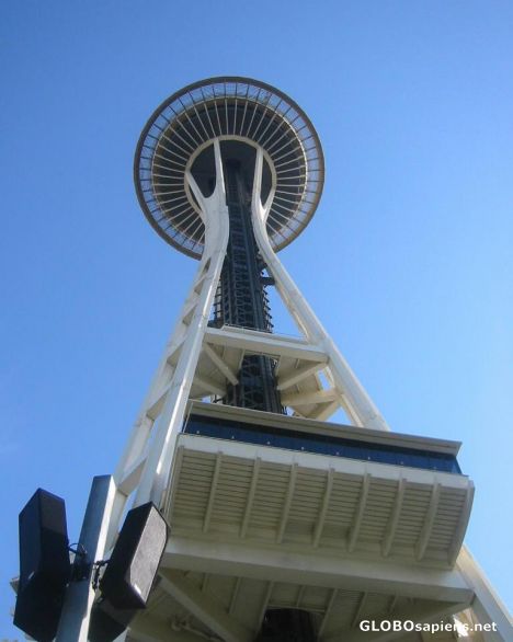 Postcard space needle restaurant