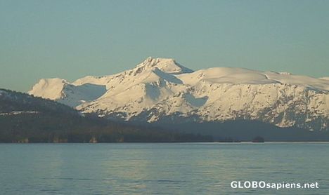 Postcard Alaska in the spring