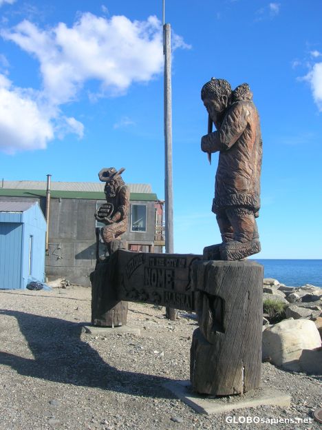 Postcard Monumento to the gold seekers