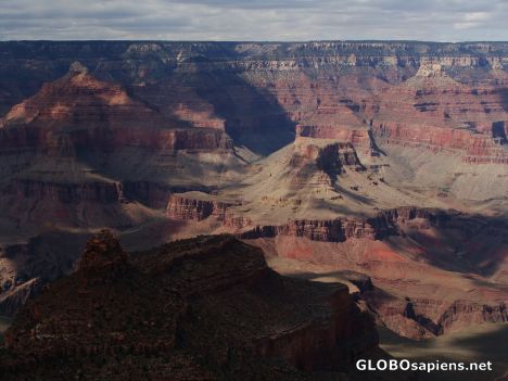 Postcard Canyon in shadows