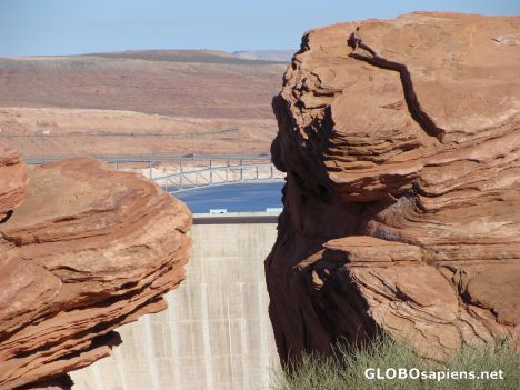 Postcard Glen Canyon Dam