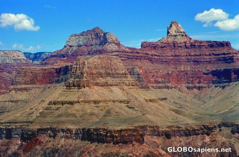 Postcard Grand Canyon from Bright Angel lookout
