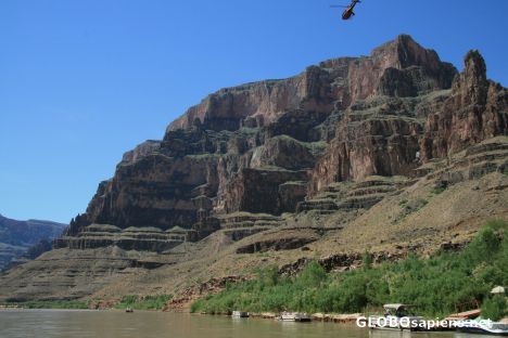 Postcard Helicopter and Boat cruise, Grand Canyon West Rim