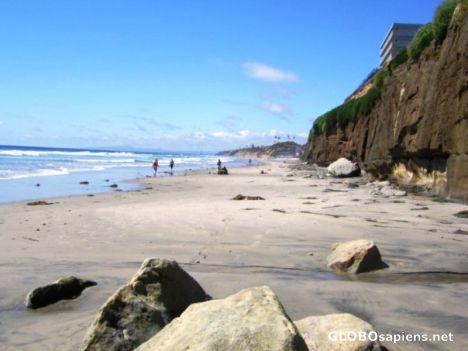 Postcard Encinitas Beach bluff