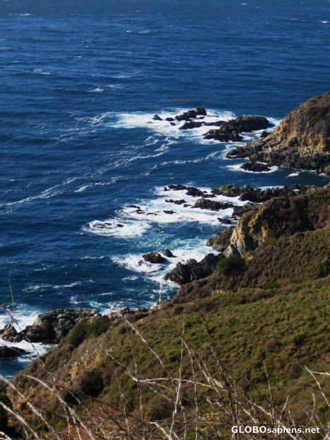 Postcard Along the scenic CA state Route 1