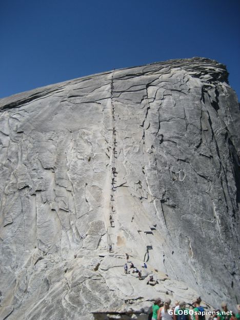 Postcard One last deep breath before the Half Dome Cables!