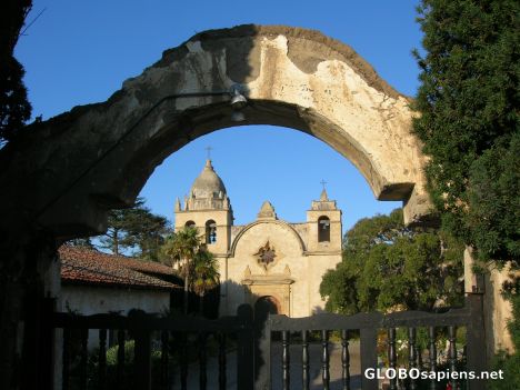 Postcard Fray Junipero Serra Mission