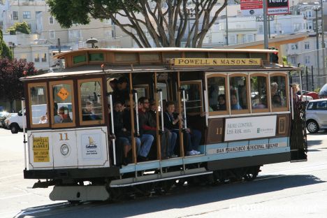Postcard cable car ride