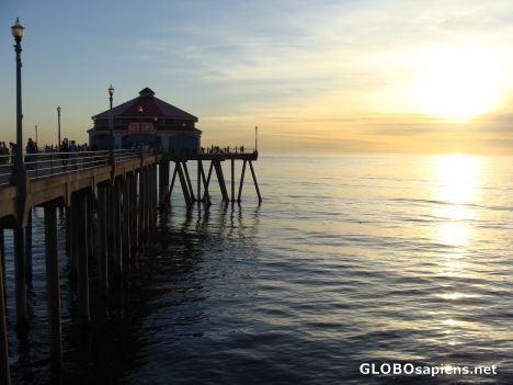 Postcard Huntington Pier