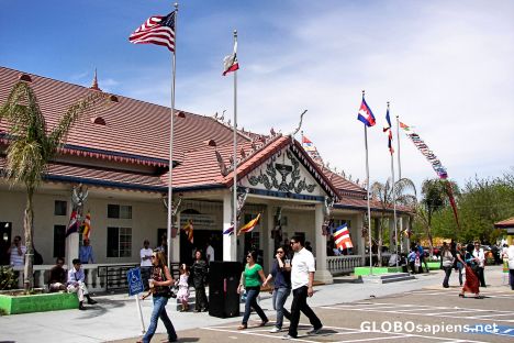 Postcard New Years Festival, Wat Dhammararam Temple