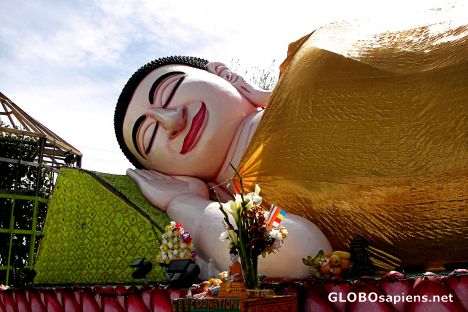 Postcard Reclining Buddha, Wat Dhammararam Temple