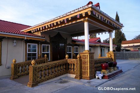 Postcard Wat Khmer San Jose Buddhist Temple