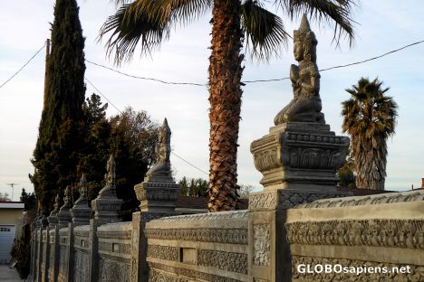 Postcard Wat Khmer San Jose Buddhist Temple