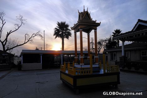 Postcard Wat Khmer San Jose Buddhist Temple