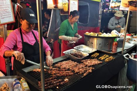 Postcard Food Vendors at the Little Saigon Night Market