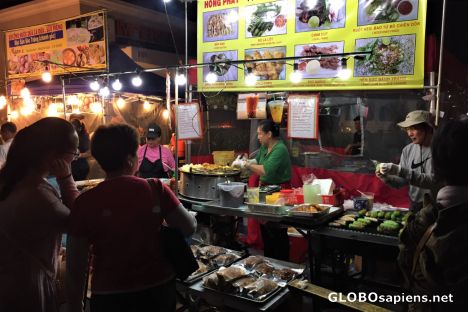 Postcard Food Vendors at the Little Saigon Night Market