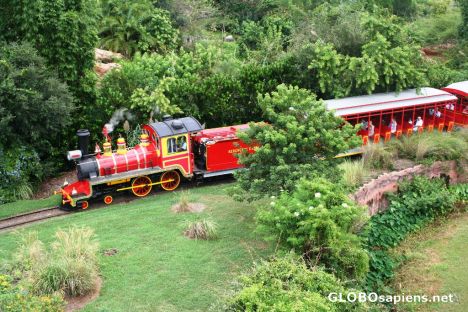 Postcard Busch Gardens; The Serengeti Plains Express