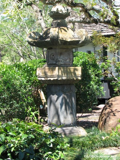 Postcard Morikami - Ishidoro Stone Lantern