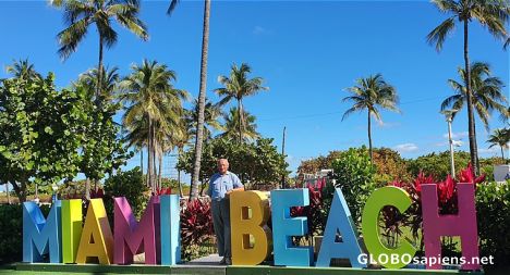 Postcard Miami Beach sign