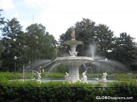 Postcard Forsyth Park Fountain