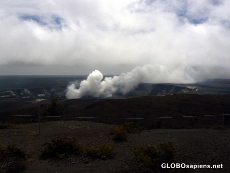 Postcard Steam vents