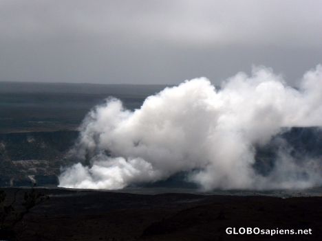 Postcard Mount Loa's crater