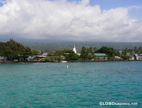 Postcard Coastal town of Kona