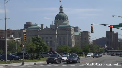 State capitol building in Indianapolis